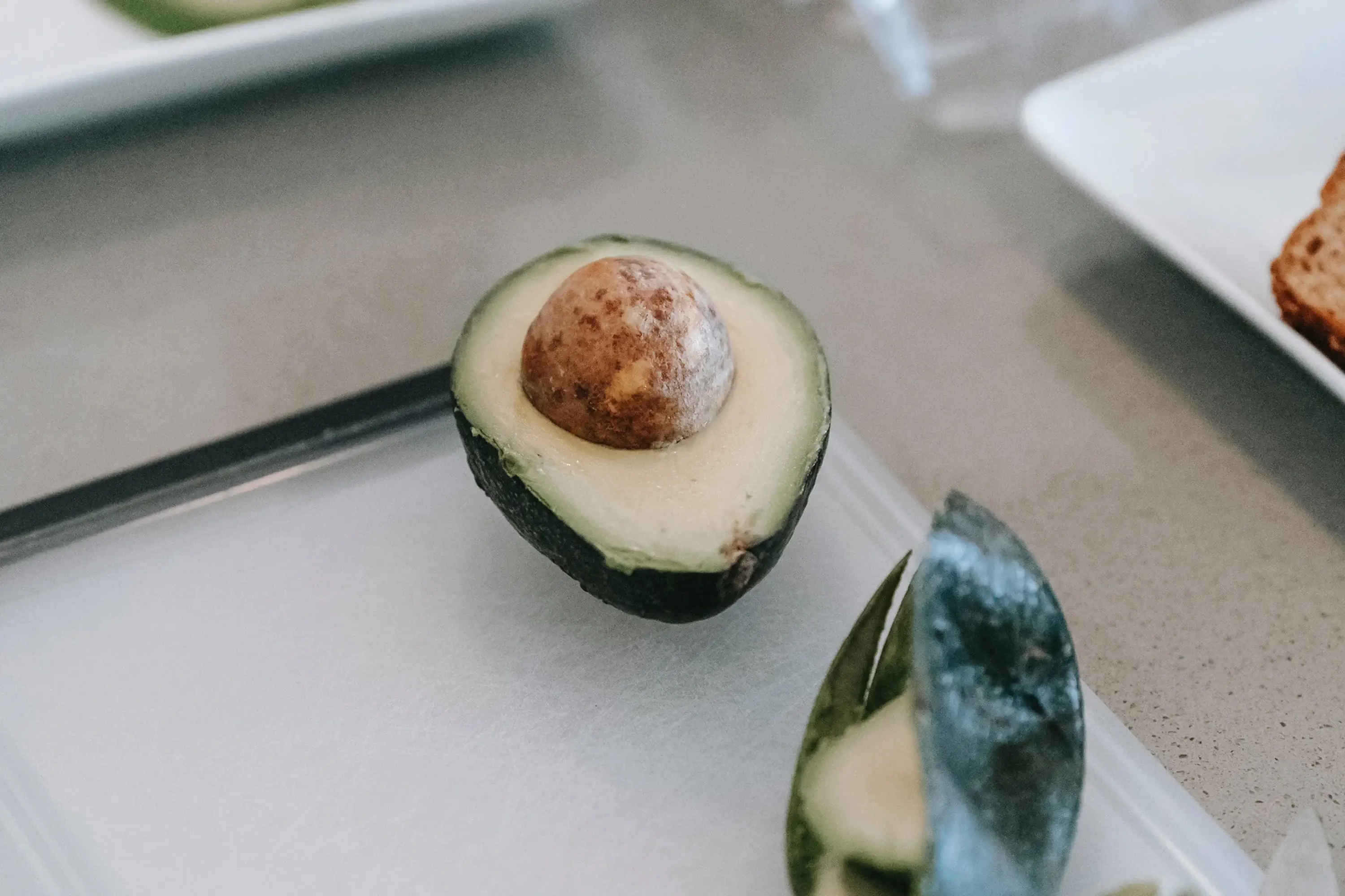 open face avocado